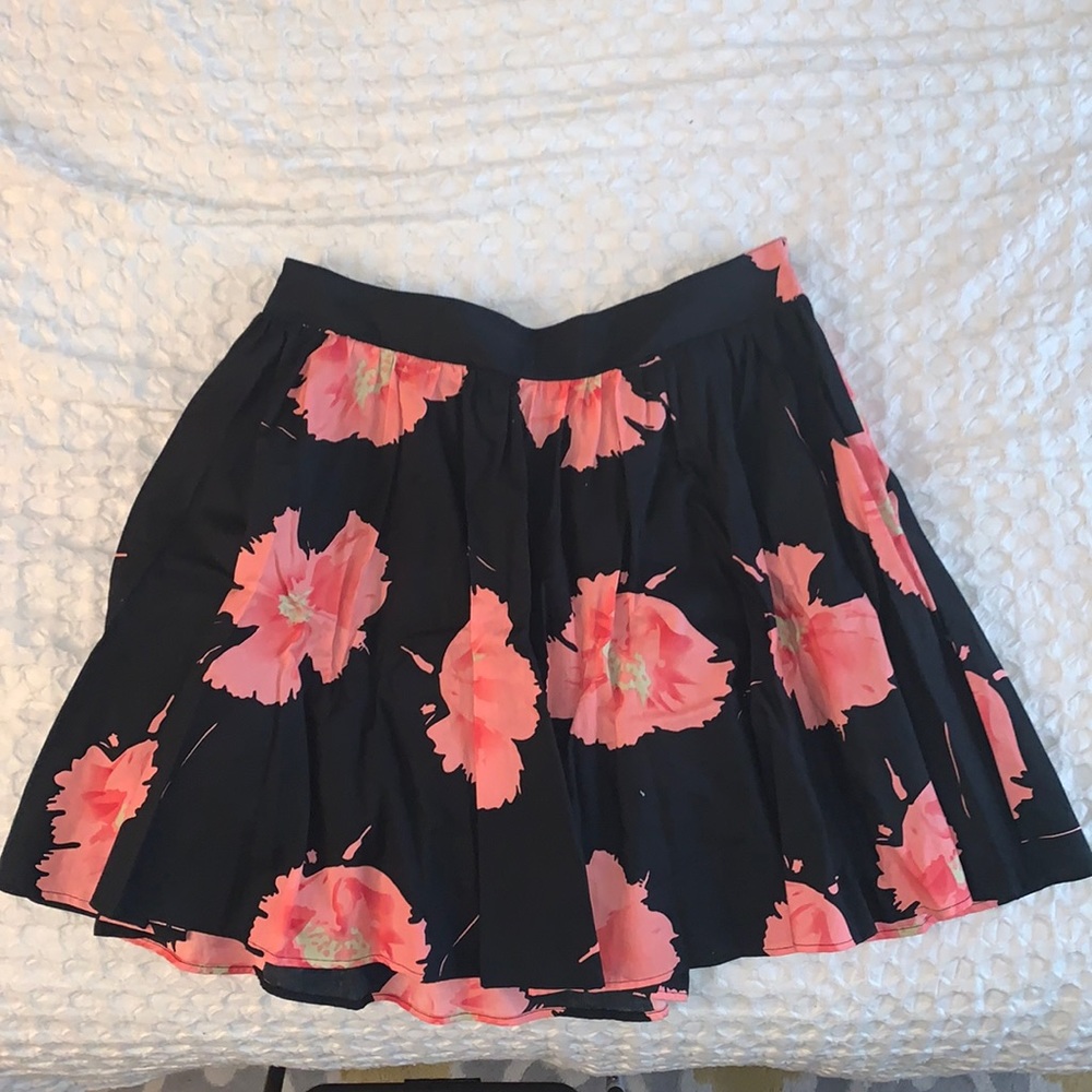 High Waisted Floral Skirt